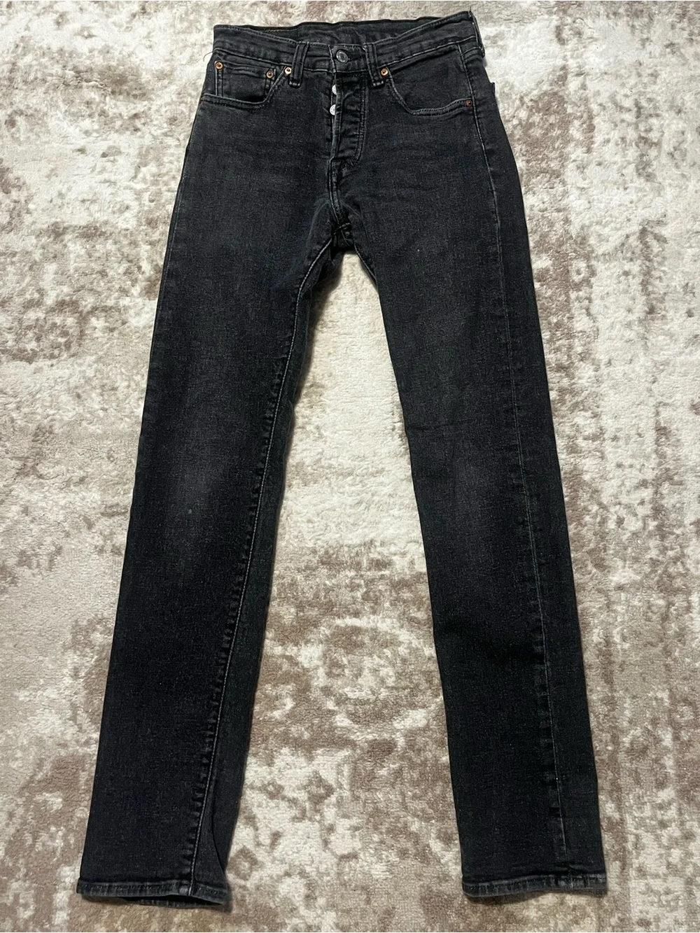 Levi's 501 Original Fit Button Fly Jeans Black 28x34